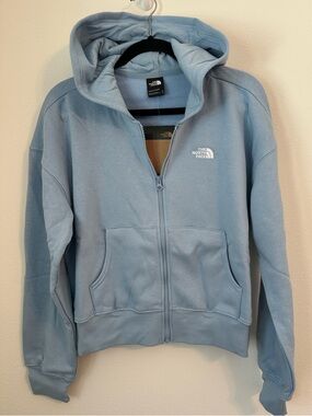 NORTH FACE Evolution Full Zip Hoodie Steel Blue Size Medium NWT